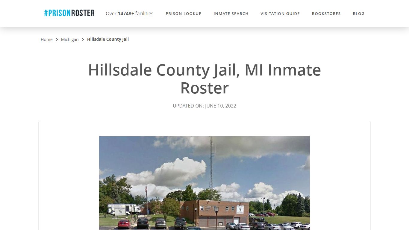 Hillsdale County Jail, MI Inmate Roster