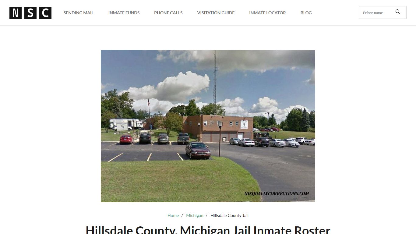 Hillsdale County, Michigan Jail Inmate List